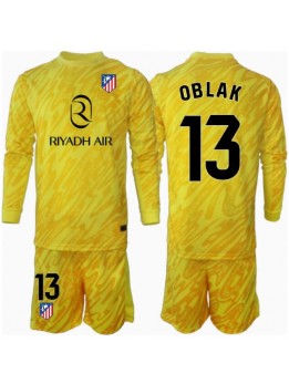 Atletico Madrid Jan Oblak #13 Målvakt Replika Tredje Kläder Barn 2024-25 Långärmad (+ byxor)